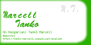 marcell tanko business card